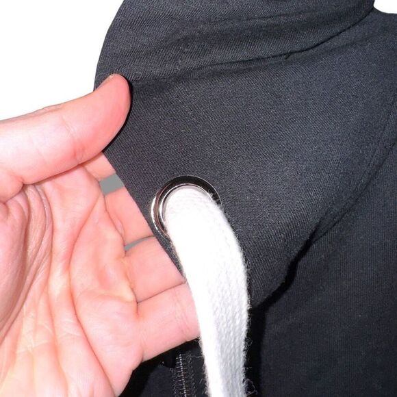 Robert Barakett Montreal Black 1/4 Zip Hoodie L - Picture 4 of 8